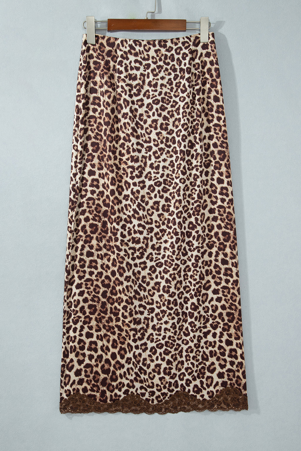 Cheetah Print and Lace Maxi Western Skirt