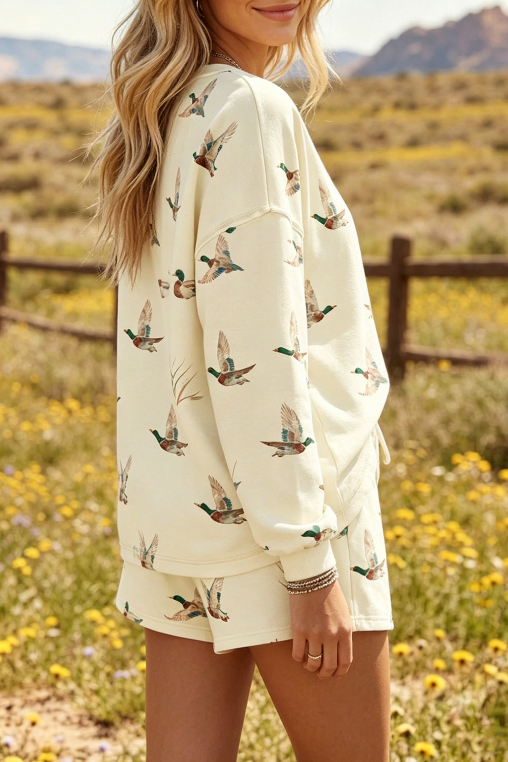 Flying Mallard Shorts Lounge Set