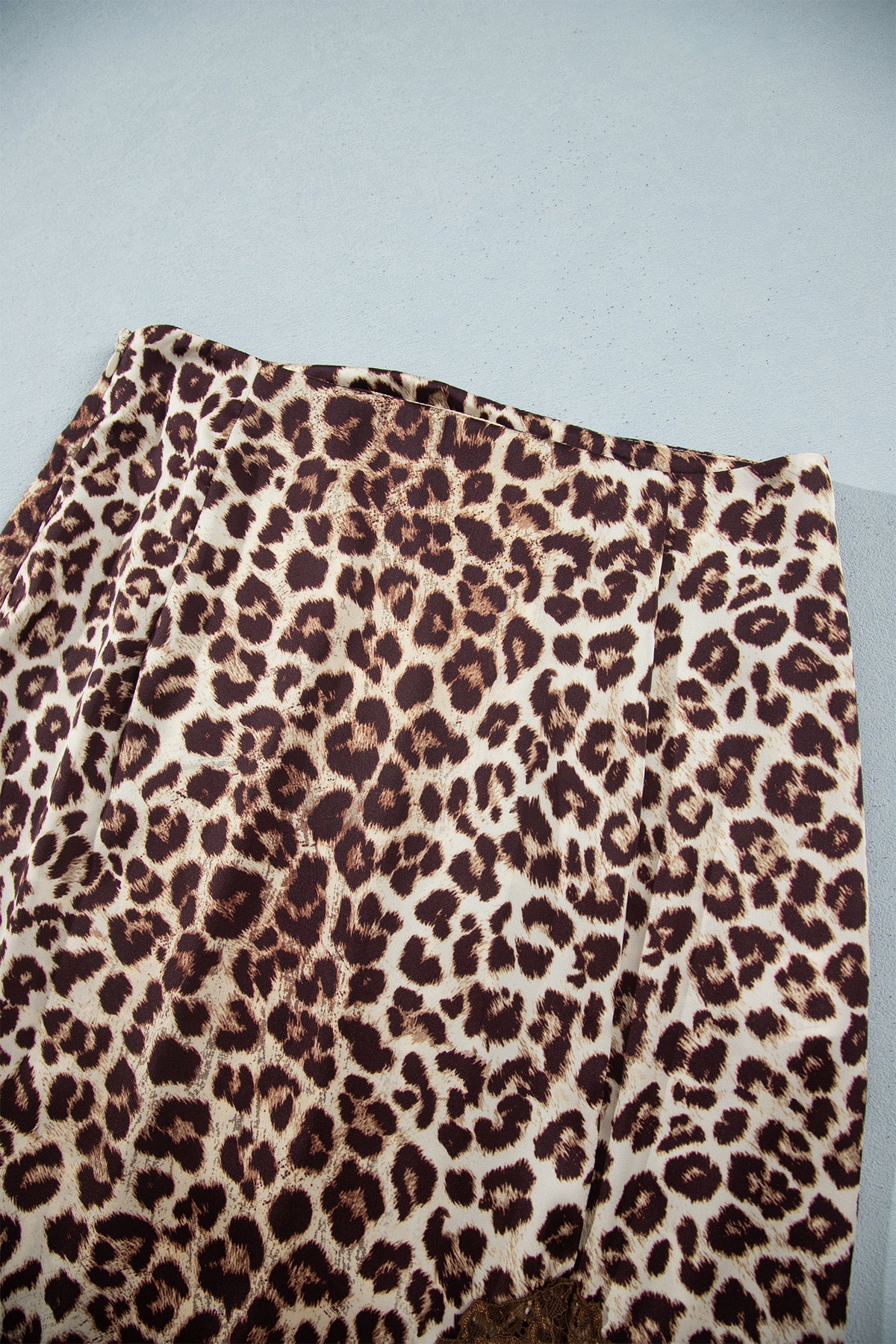 Cheetah Print and Lace Maxi Western Skirt