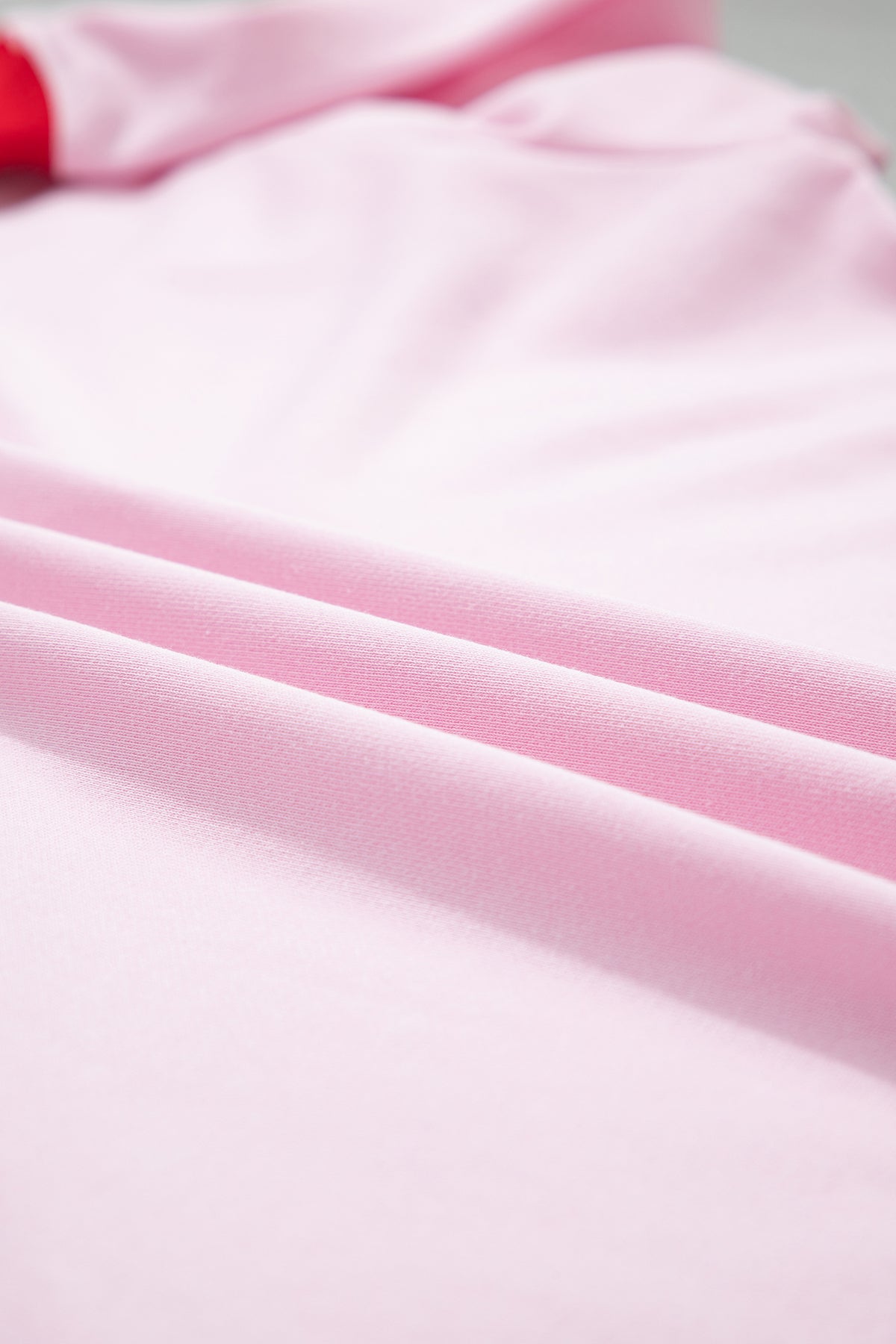Pink Red Contrast Trim Plus Size Sweatshirt