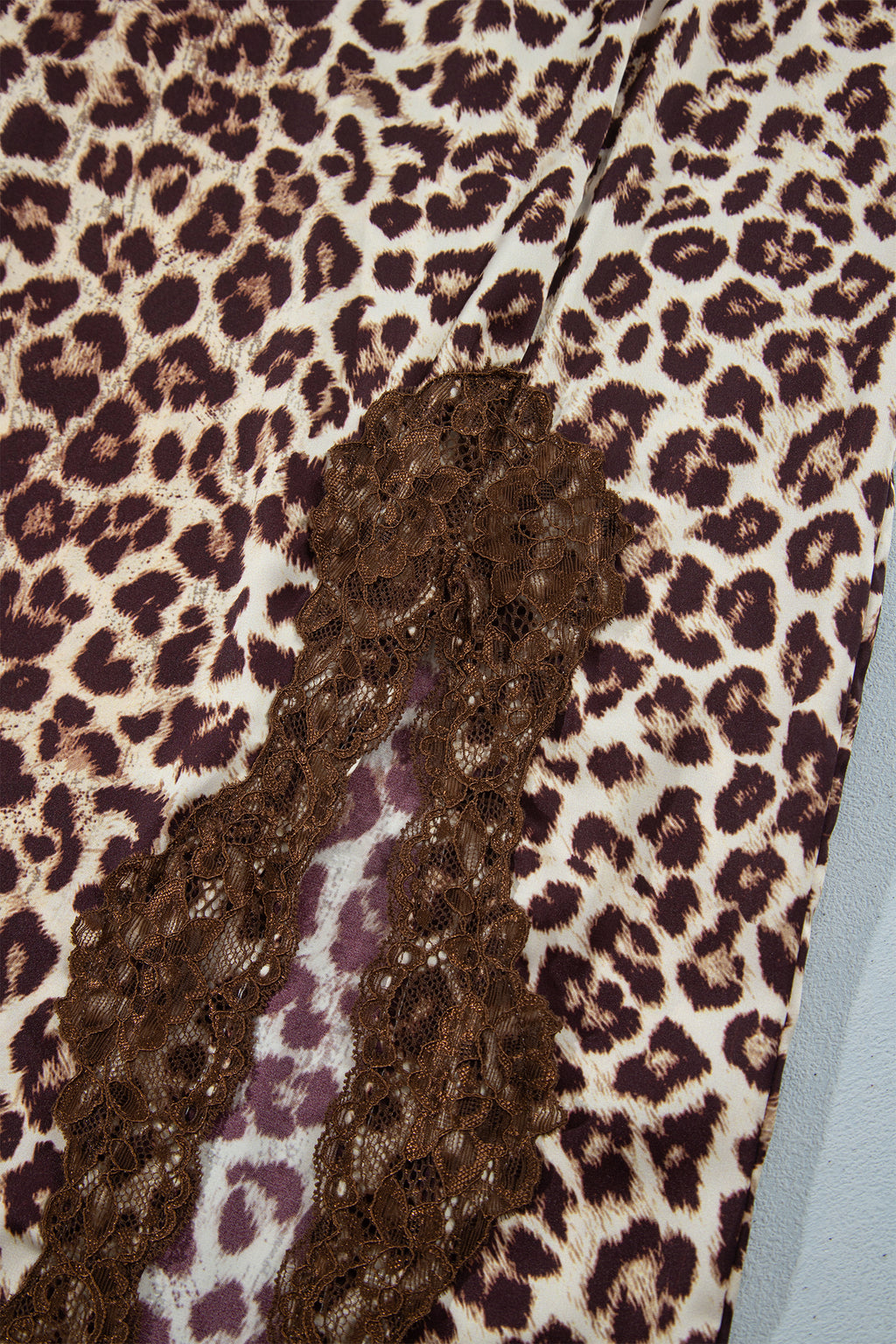 Cheetah Print and Lace Maxi Western Skirt