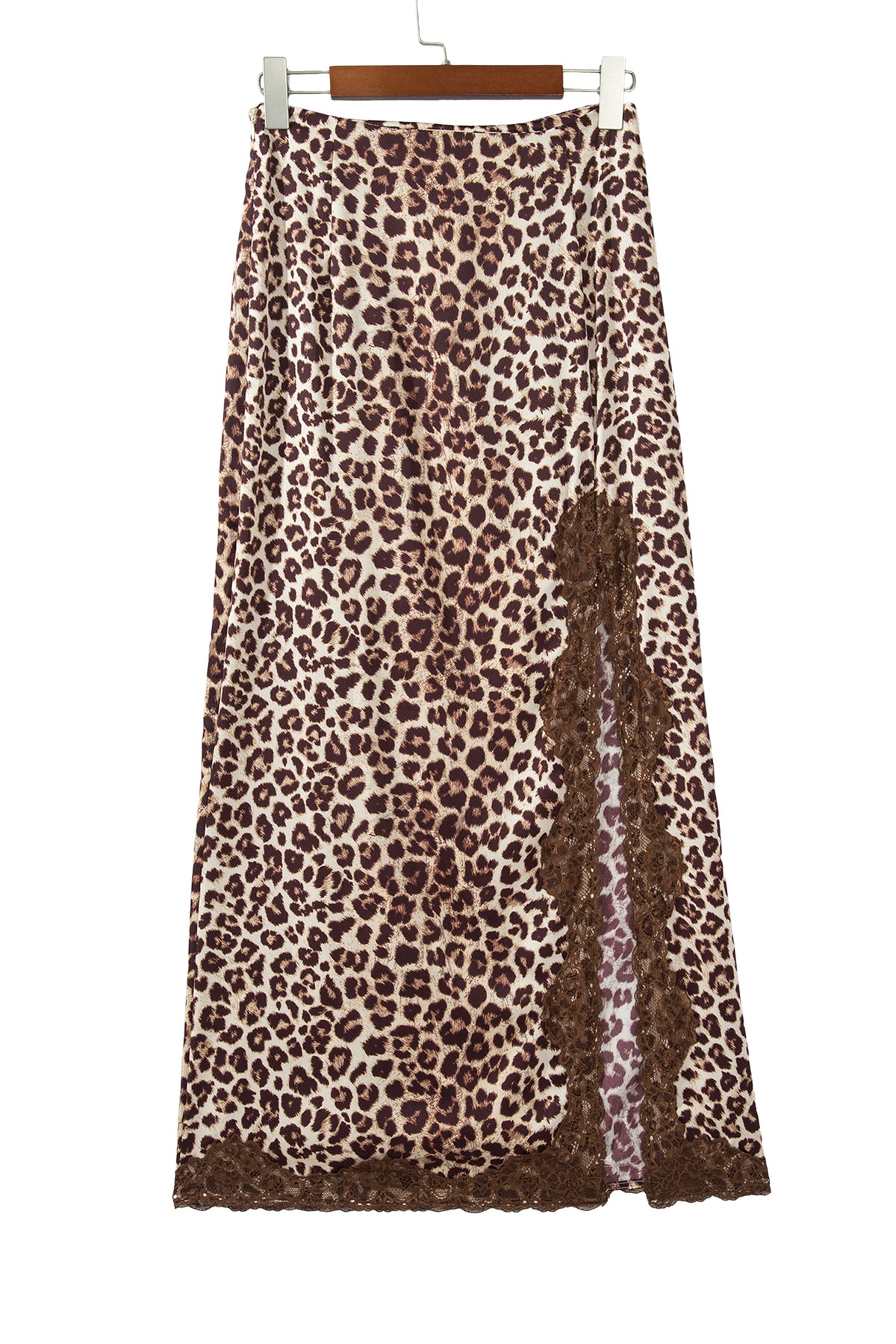 Cheetah Print and Lace Maxi Western Skirt