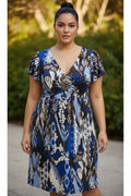 Style & Co Assymetrical Print Western Medallion
