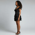 Fashion Nova Black Lace Romper sz Large