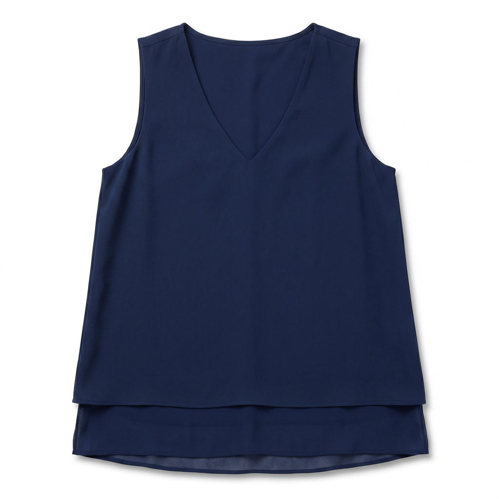 Blue Swing Tank Top Blouse