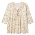 Belle by Kim Gravel  1/2 sleeve tie front Tee Shirt