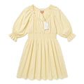 Jessikae Yellow Peasant Dress Plus Size