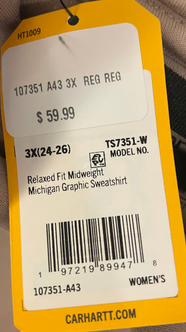 Carhartt Graphic Hoodie Sweatshirt 3X