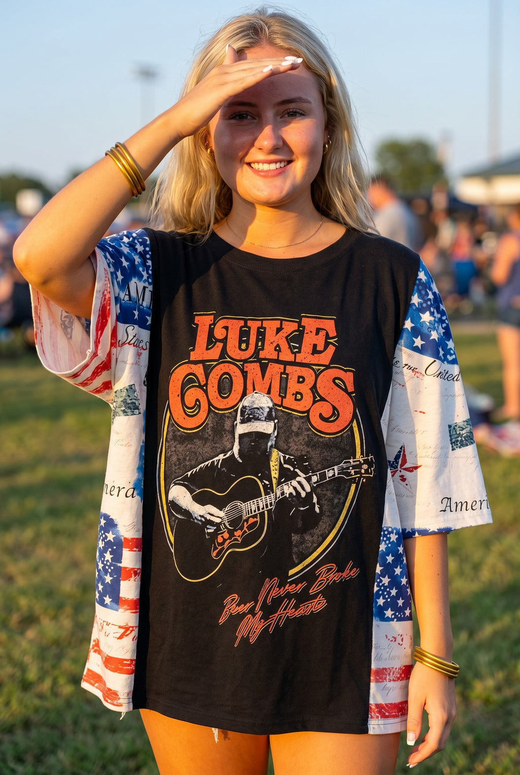 Handmade Crop Band Tshirt