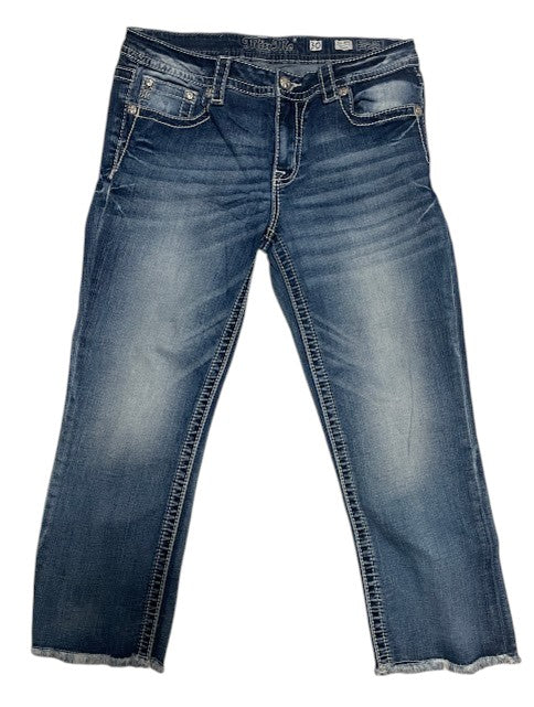 Miss Me Cropped Jean Embellished Pocket Presented by Somethinguluv