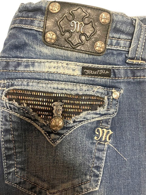 Miss Me Embellished Pocket Bootcut Jeans