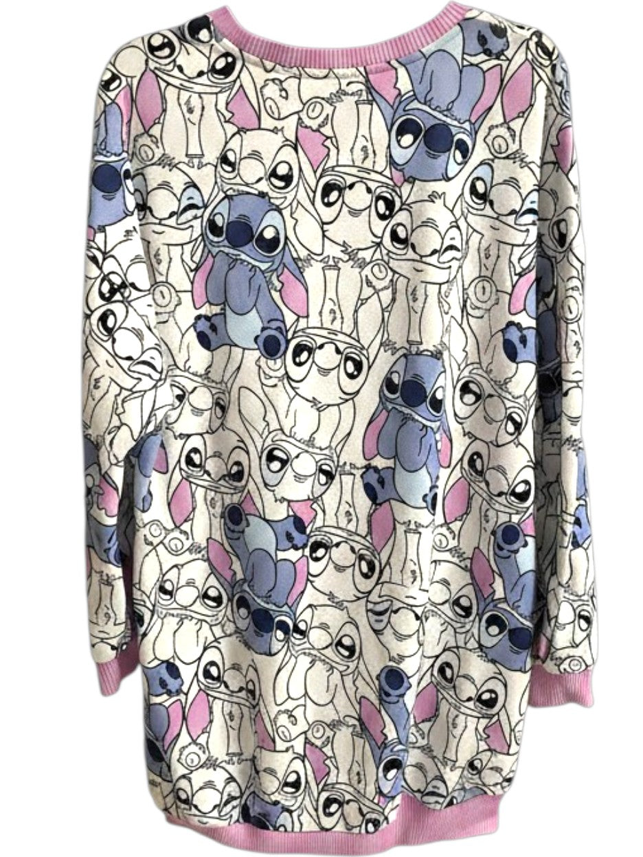 Disney Stitch Night Shirt Long Sleeve