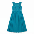 Davids Bridal db Studio Mesh Lace Cap Aqua Green Gown