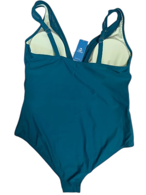 Plus Size Scalloped Edge One Piece Swimsuit
