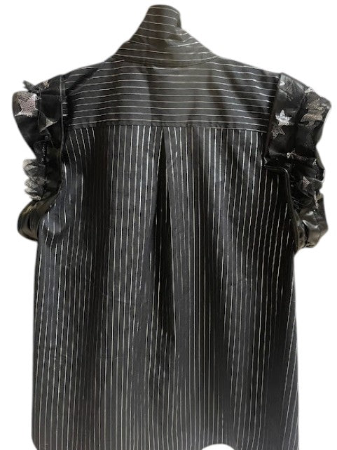 Apt. 9 Upcycled Embellished Cap Sleeve Blouse