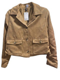 Divided Faux Suede Cropped Jacket