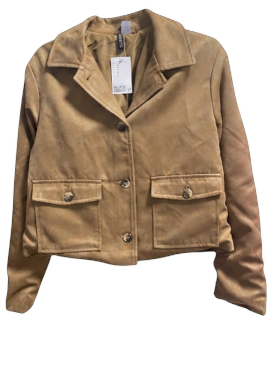 Divided Faux Suede Cropped Jacket