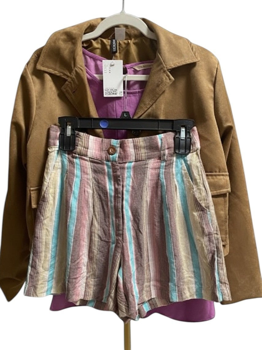 Divided Faux Suede Cropped Jacket