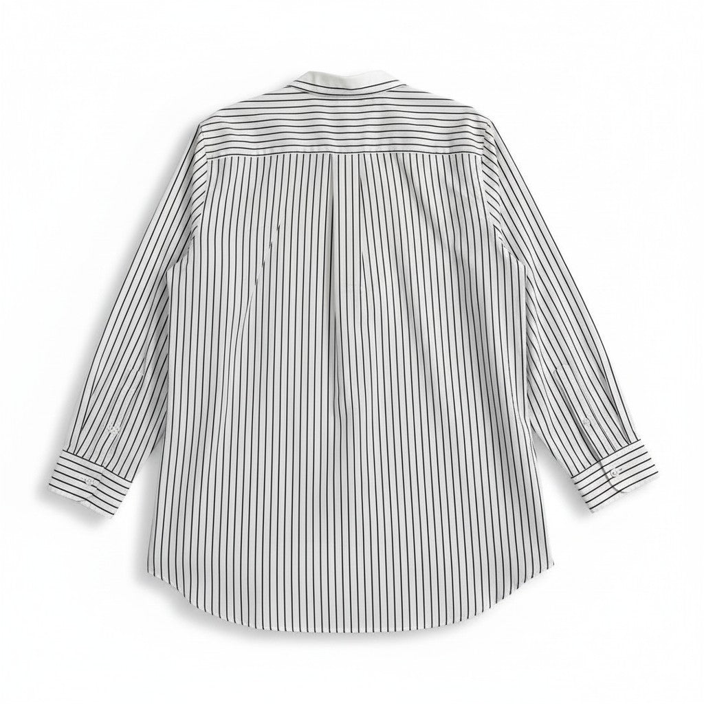 Lauren Ralph Lauren Bib Front Button Up Blouse