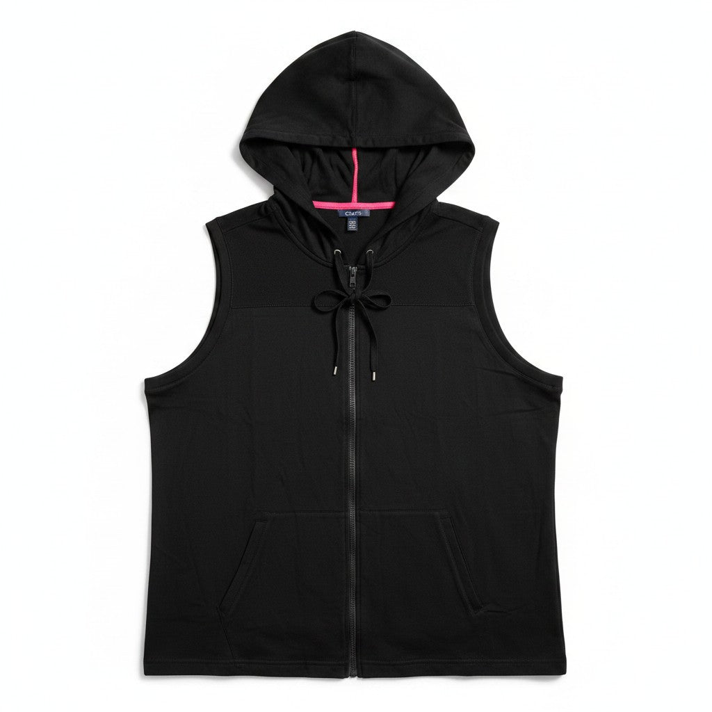 Chaps Active Hoodie Vest Mesh Shoulders