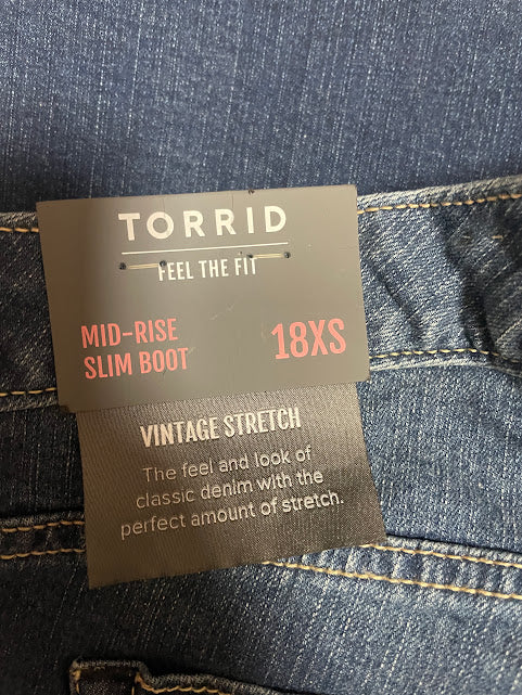 Torrid Mid Rise Slim Boot Cut