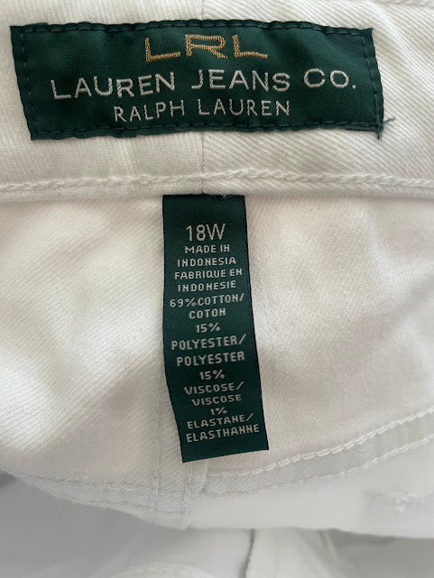 LAUREN JEANS CO. Classic Straight Cropped Denim Pants