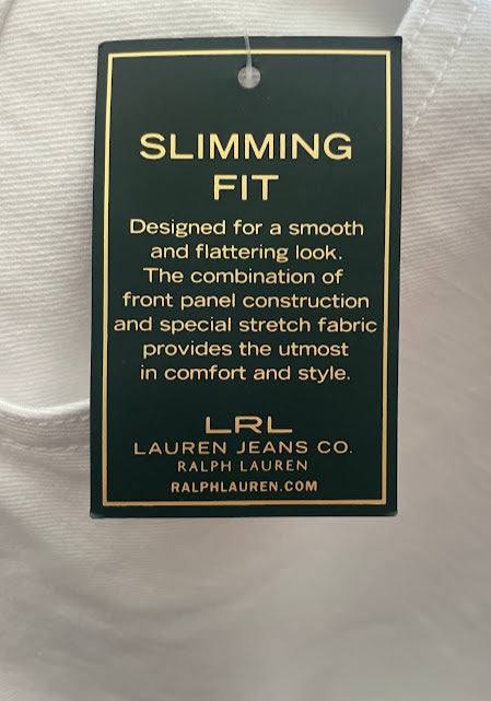 LAUREN JEANS CO. Classic Straight Cropped Denim Pants