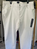 J Crew Cropped White Jeans