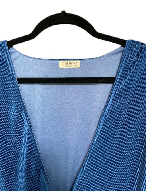 Kyona Pleated Empire Waist Peplum Blouse sz 4x