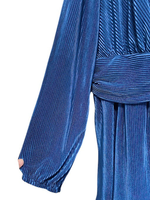 Kyona Pleated Empire Waist Peplum Blouse sz 4x