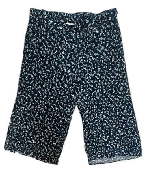 J. Jill Floral Print High Waisted Wide Leg Pants-Coulottes