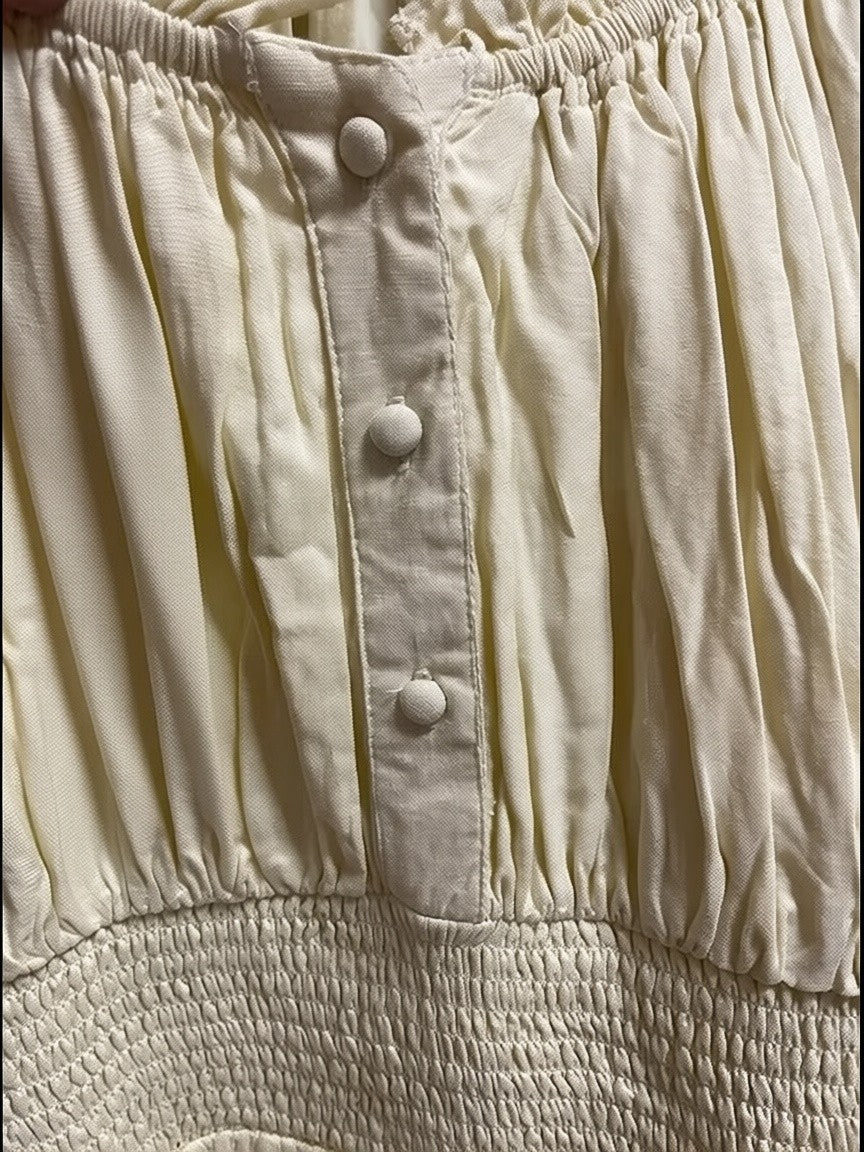 Jessikae Yellow Peasant Dress Plus Size