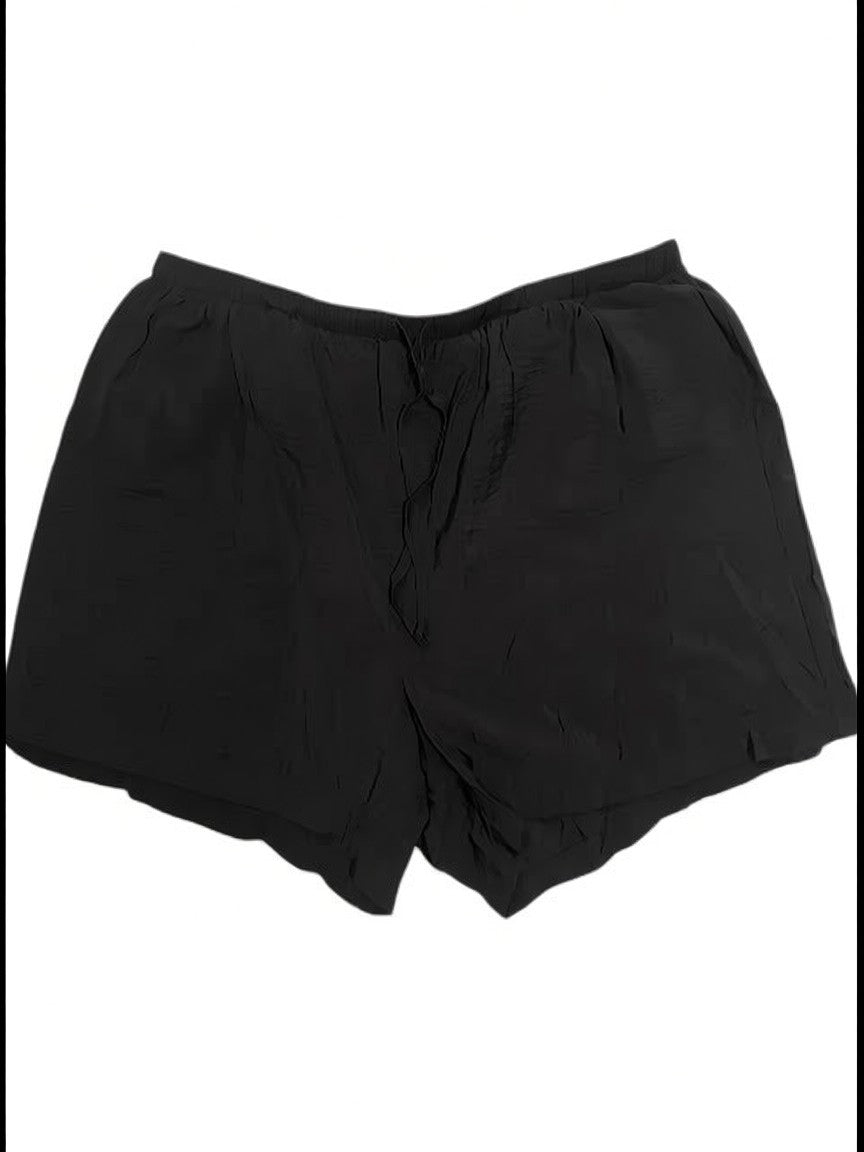 Torrid Black Challis Shorts with pockets