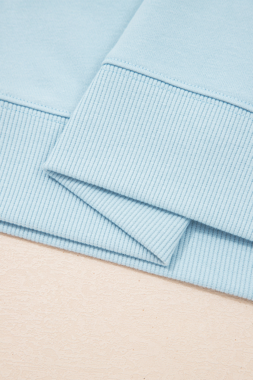 Blue Mist Ribbed Waist Top /Pull On Lounge Set