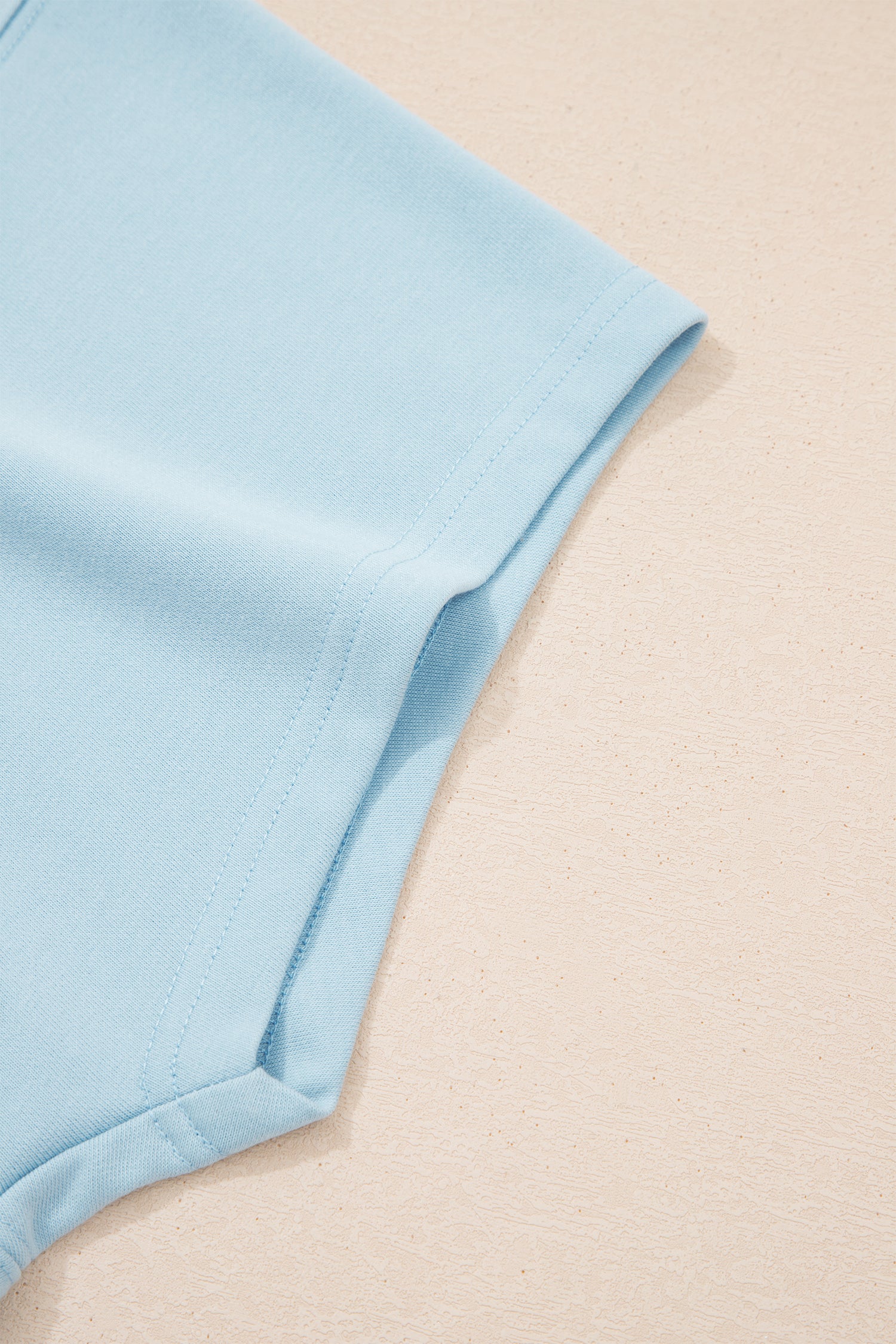 Blue Mist Ribbed Waist Top /Pull On Lounge Set