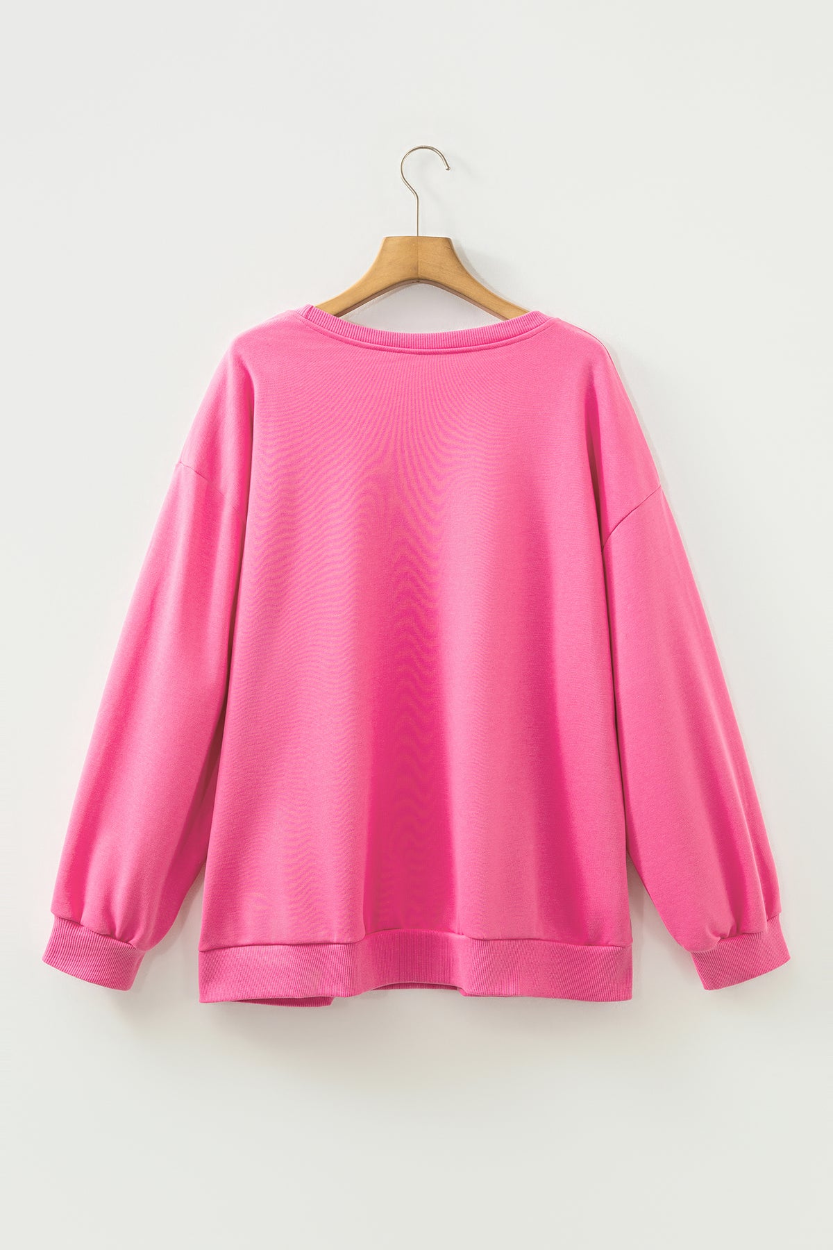Bonbon Checkered Christmas Slogan Printed Plus Size Sweatshirt