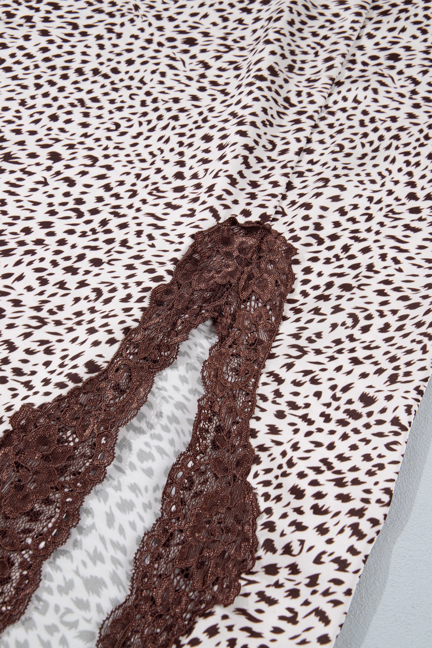 Cheetah Print and Lace Maxi Western Skirt