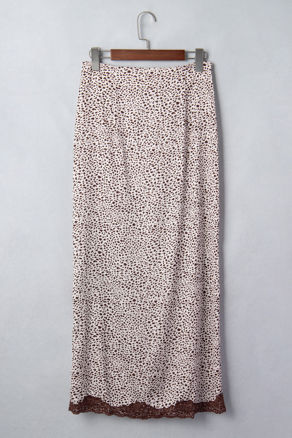 Cheetah Print and Lace Maxi Western Skirt