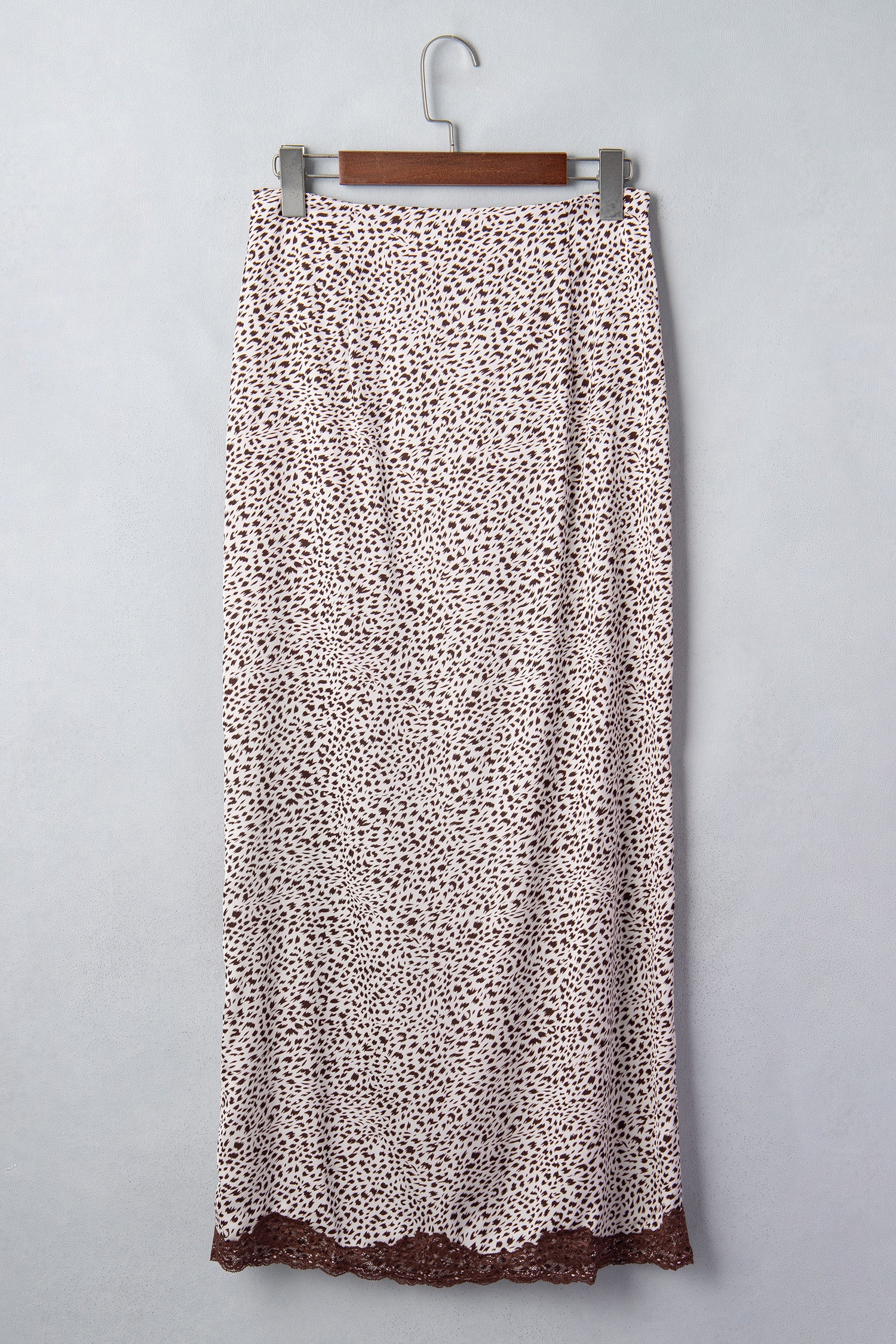 Cheetah Print and Lace Maxi Western Skirt