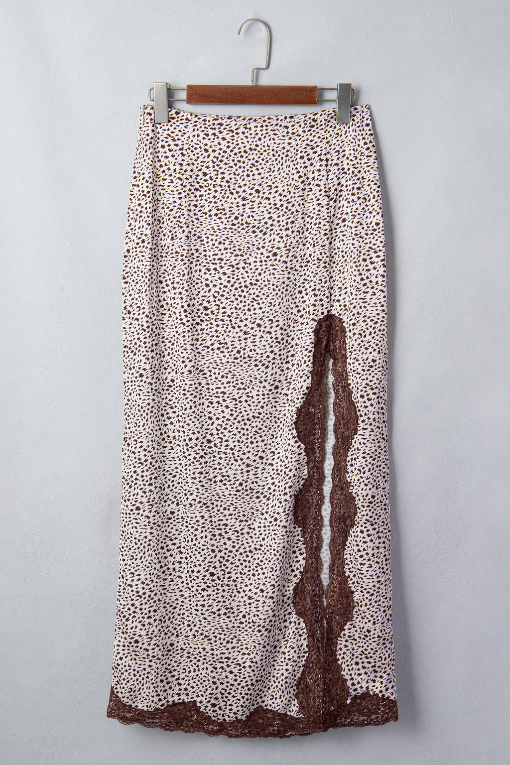 Cheetah Print and Lace Maxi Western Skirt