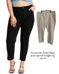 Cotton On Taylor Mom Jeans - Soft Taupe