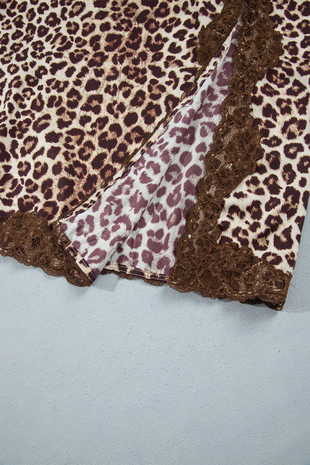 Cheetah Print and Lace Maxi Western Skirt