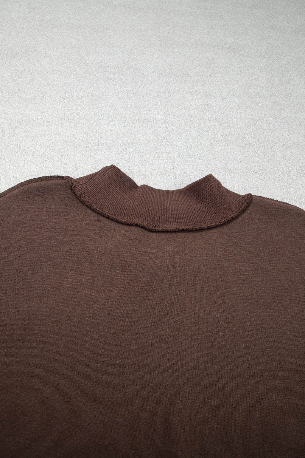 Gray WWJD Applique Exposed Seam Drop Shoulder Sweatshirt