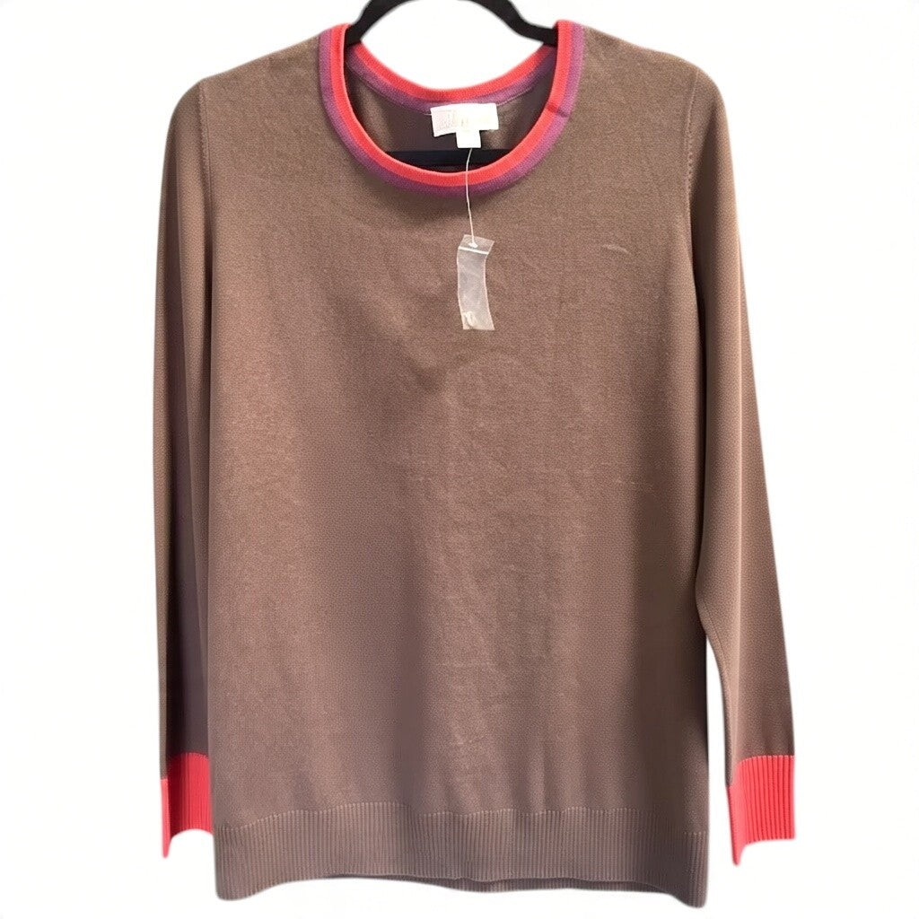 Belle by Kim Gravel Long Sleeve Round Neck Sweater
