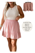Cotton On Pink Gauze Fabric Skirt