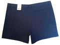 Somethinguluv3 Stylus dark blue 100% cotton chino shorts with a 6 inch inseam and back pockets